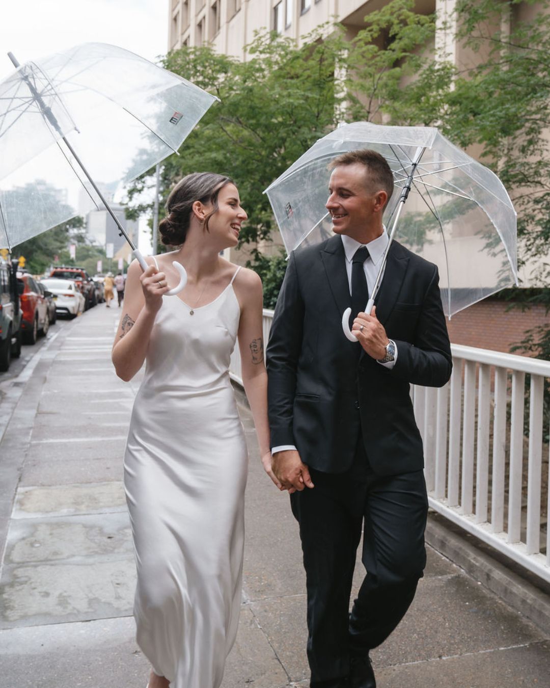 Just married couple eloping in Brisbane City Registry.